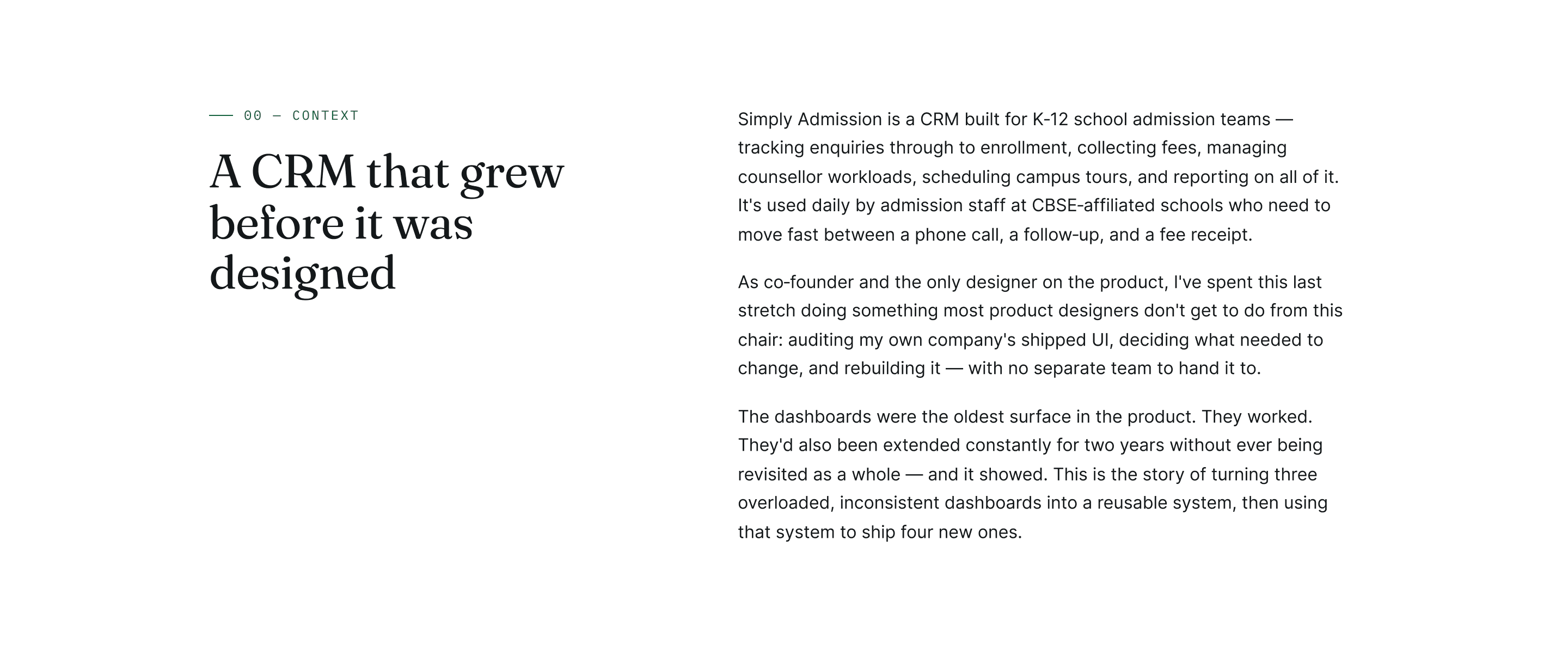 Simply Admission pipeline analytics